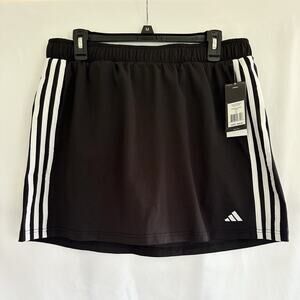 Adidas Stadium 3-Stripes Skort Tennis Women’s L Black White